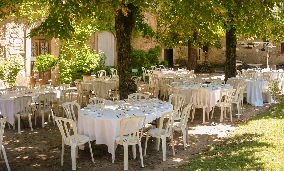 Jardin réception mariage Gard